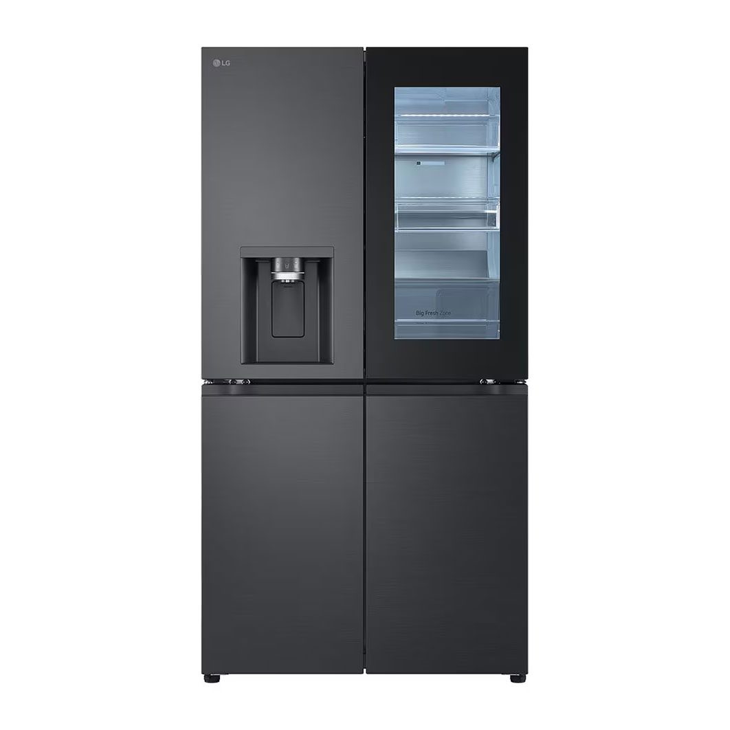 LG GMG960EVEE Free Standing Side by Side Insta View Fridge Freezer, 90.5cm wide