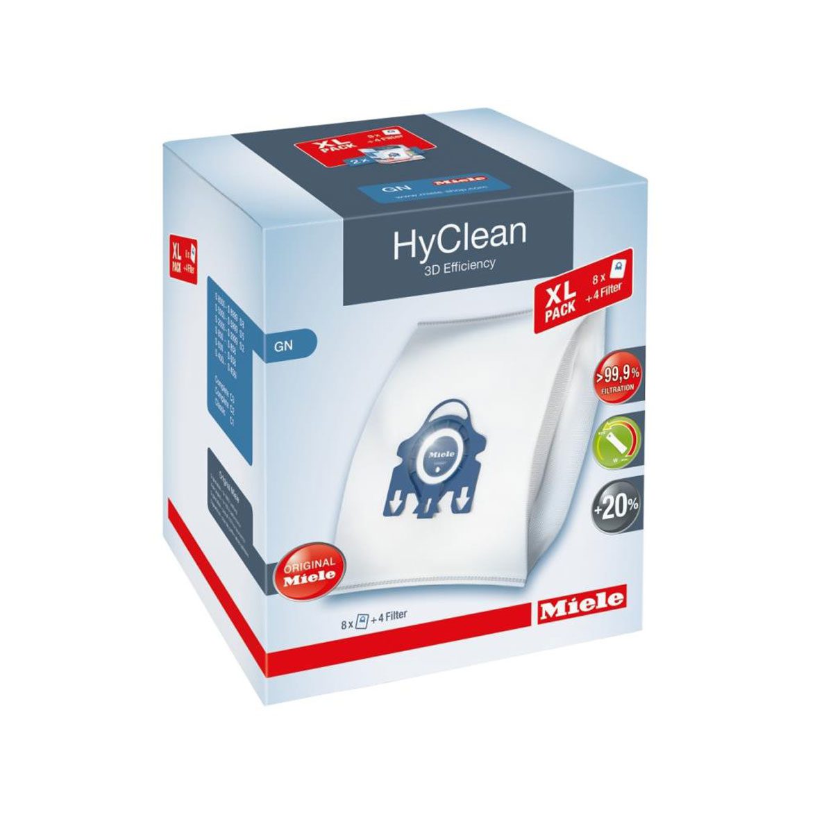 Miele 12497870 GN XL pack HyClean 3D Vacuum Cleaner Bag