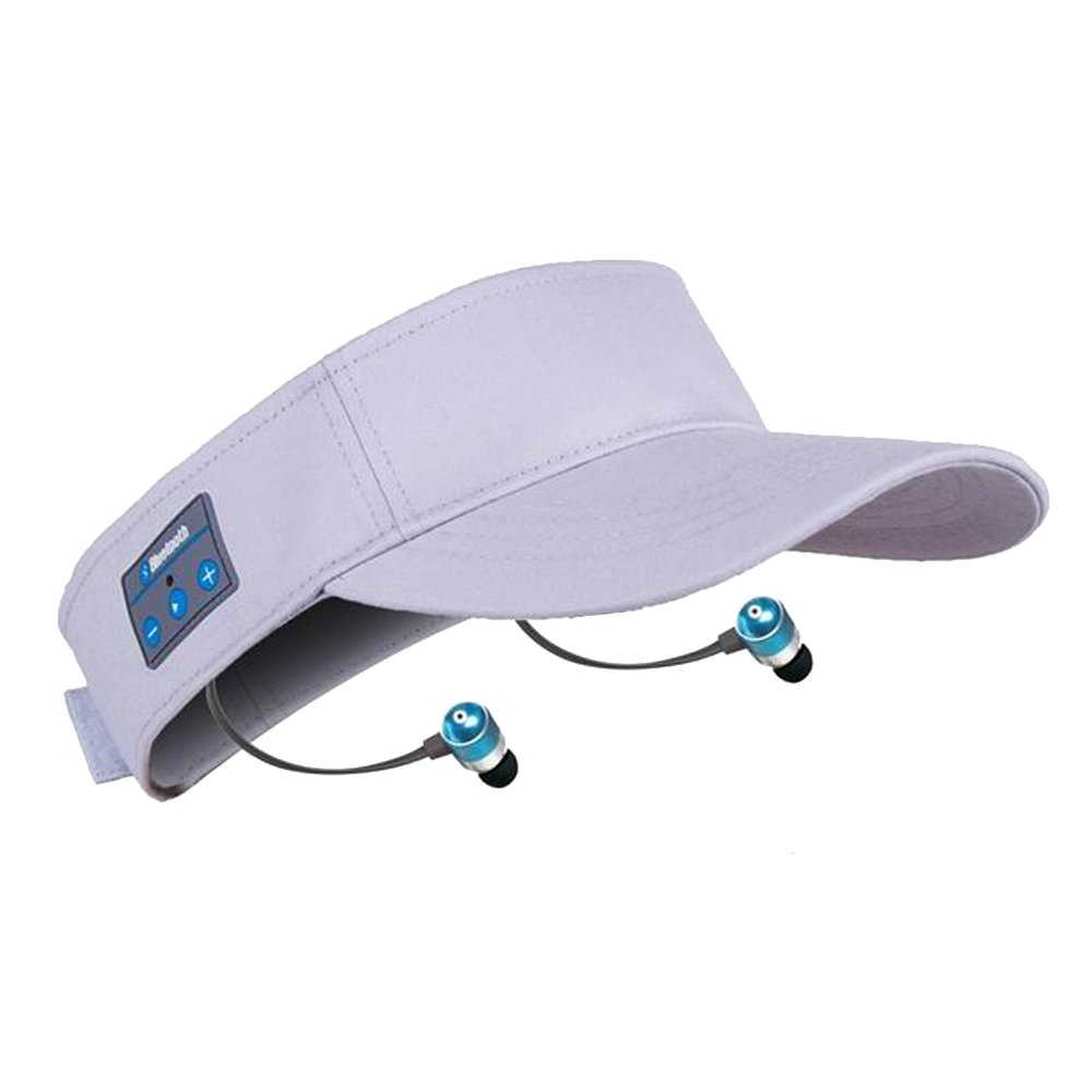 Bluetooth Εarphones - Νeckband with microphone Visor Cap SK-H103B white