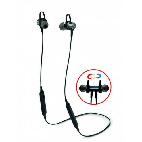 Bluetooth Earphones - Neckband with microphone NOOZY Sport Magnetic black