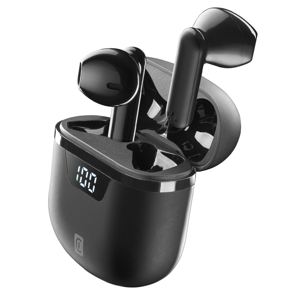 Bluetooth Earbuds CELLULARLINE Seek Pro True Wireless BTSEEKPROTWSK black