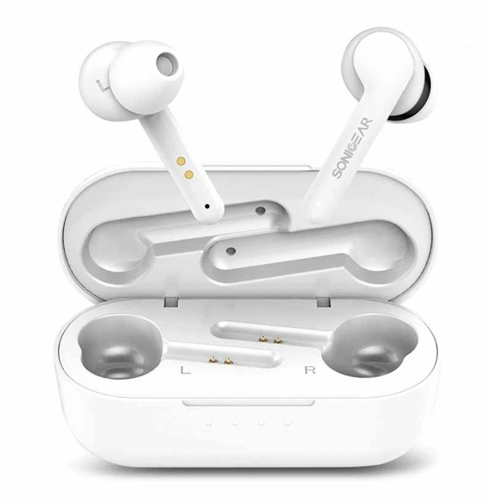 Bluetooth Earbuds SONICGEAR Earpumps True Wireless 5 Pro TWS5W white