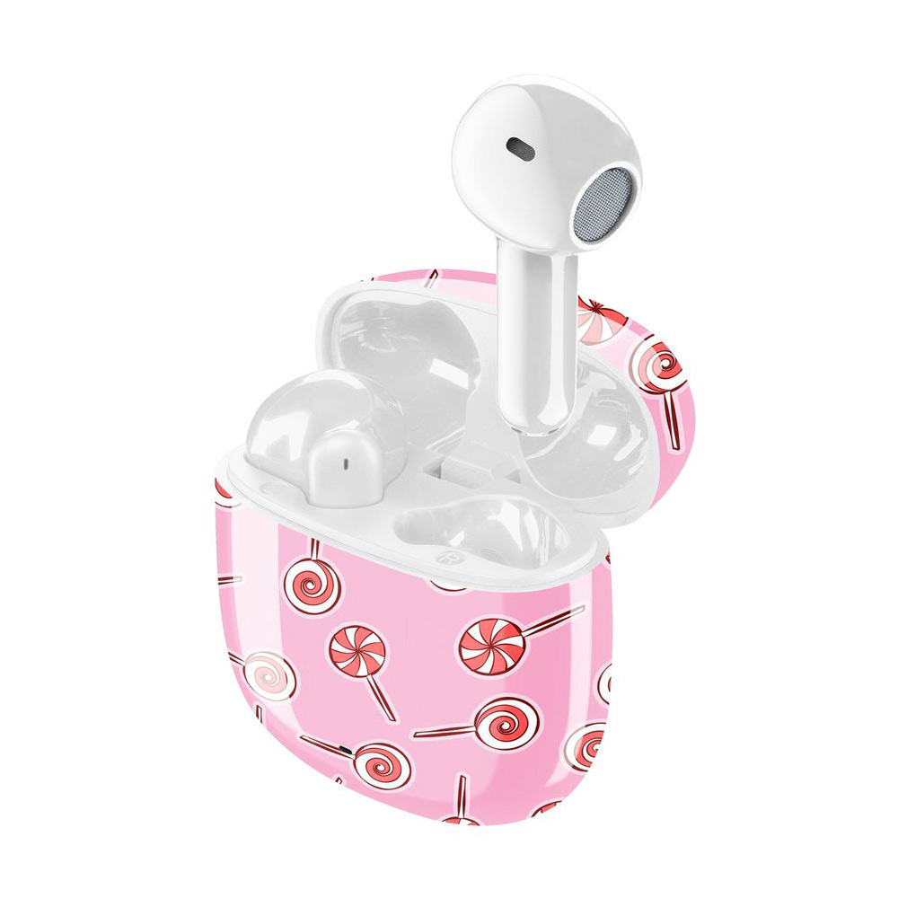 Bluetooth Earbuds CELLULARLINE Music Sound Showy True Wireless BTMSTWSCAPSULE243 pink/white