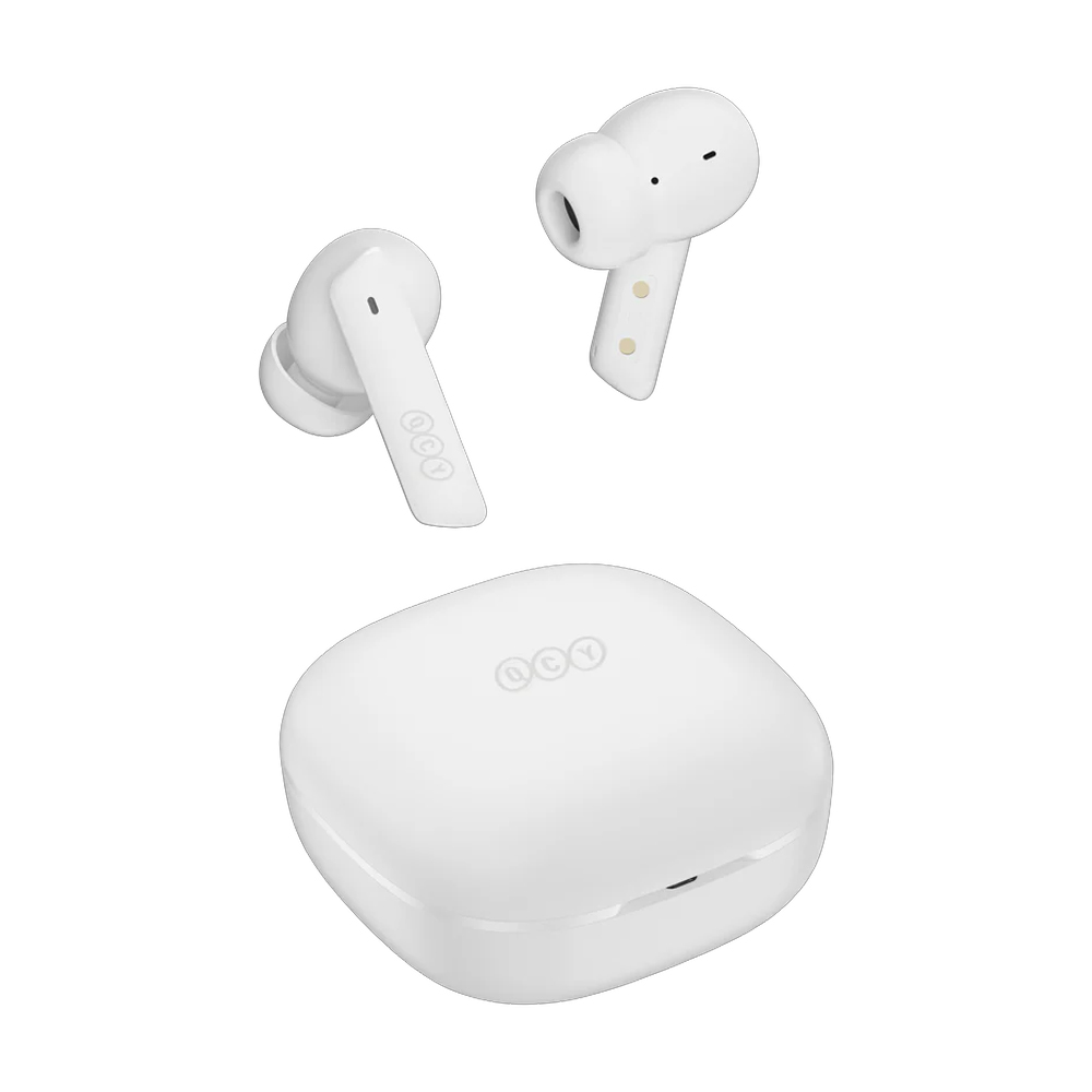 Bluetooth Earbuds QCY MeloBuds ΗΤ05 ANC WUQI 7003AR white