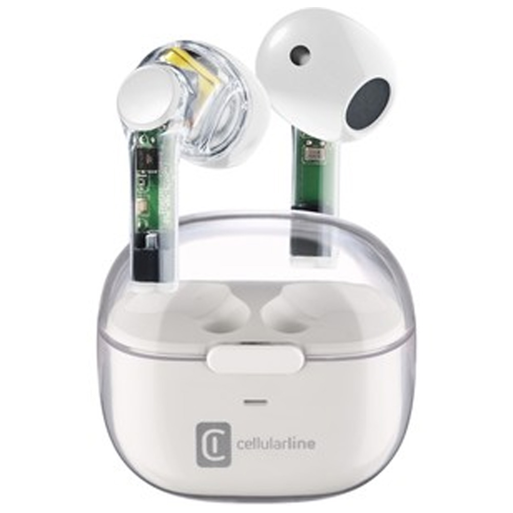 Bluetooth Earbuds CELLULARLINE Fine BTFINETWSW True Wireless white