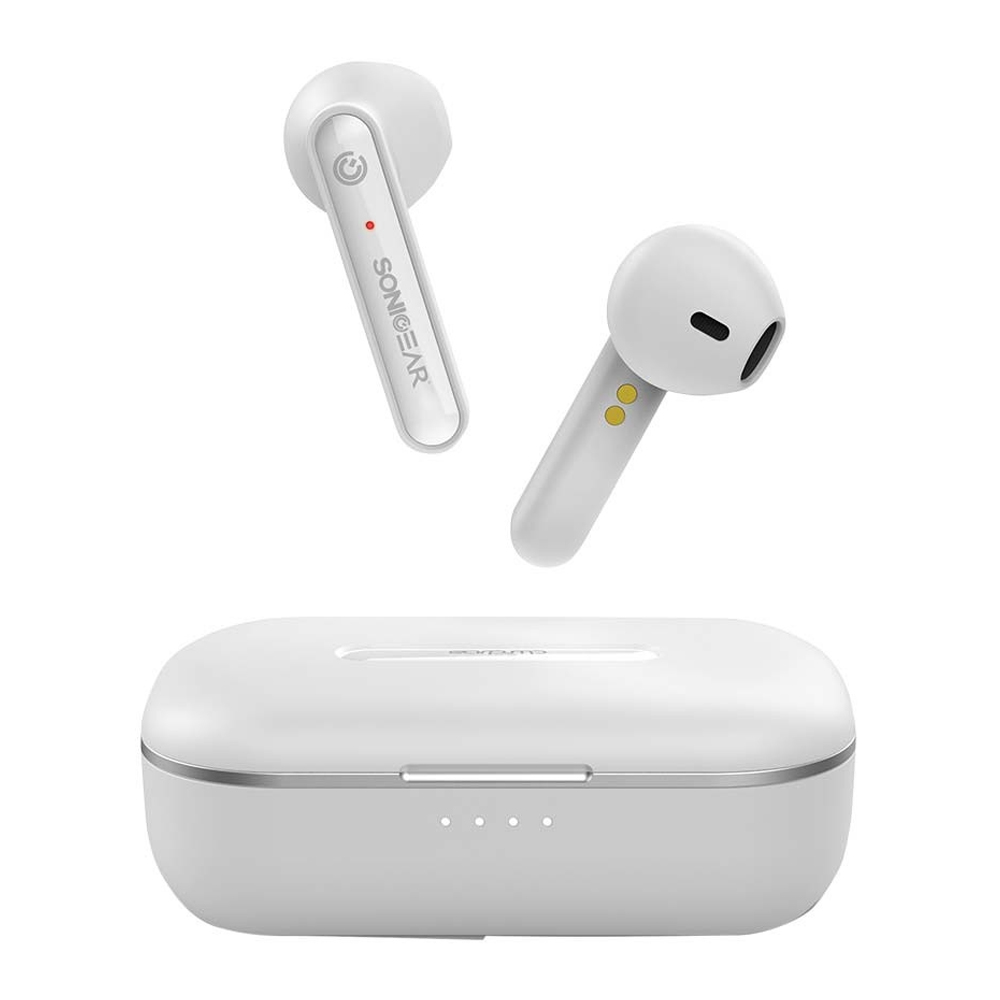 Bluetooth Earbuds SONICGEAR Earpumps True Wireless 1 TWS1W white