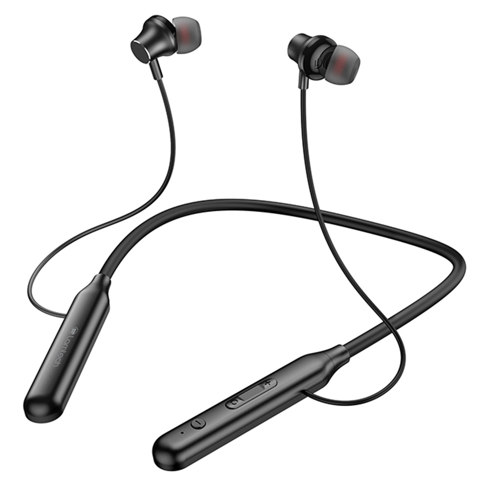 Bluetooth Εarphones - Νeckband with microphone LAMTECH Powerful Sports LAM111757 black