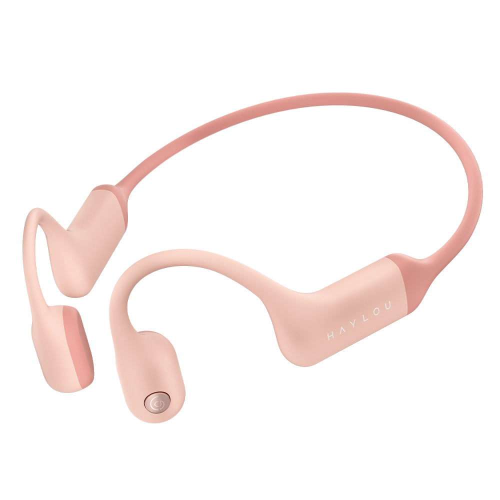 Bluetooth Earphones - Neckband with microphone HAYLOU PurFree BC01 pink