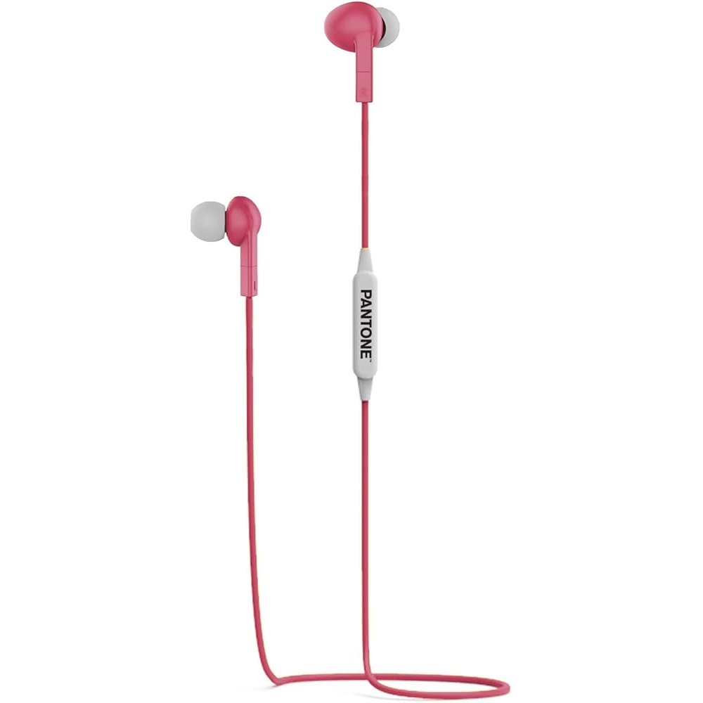 Bluetooth Earphones - Neckband with microphone CELLY Pantone PT-WE001P pink