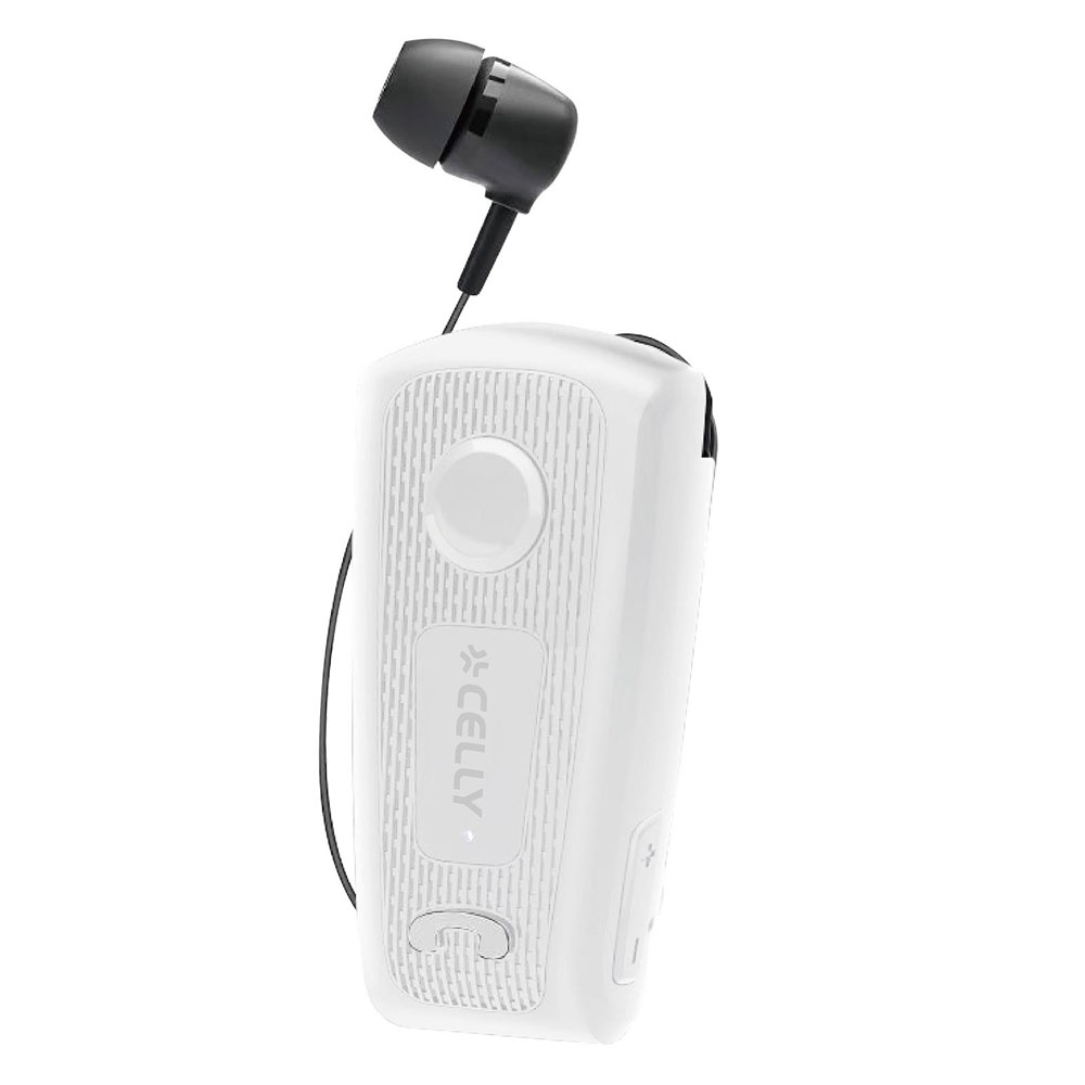 Handsfree Bluetooth CELLY Retractable BHCLIPWH white