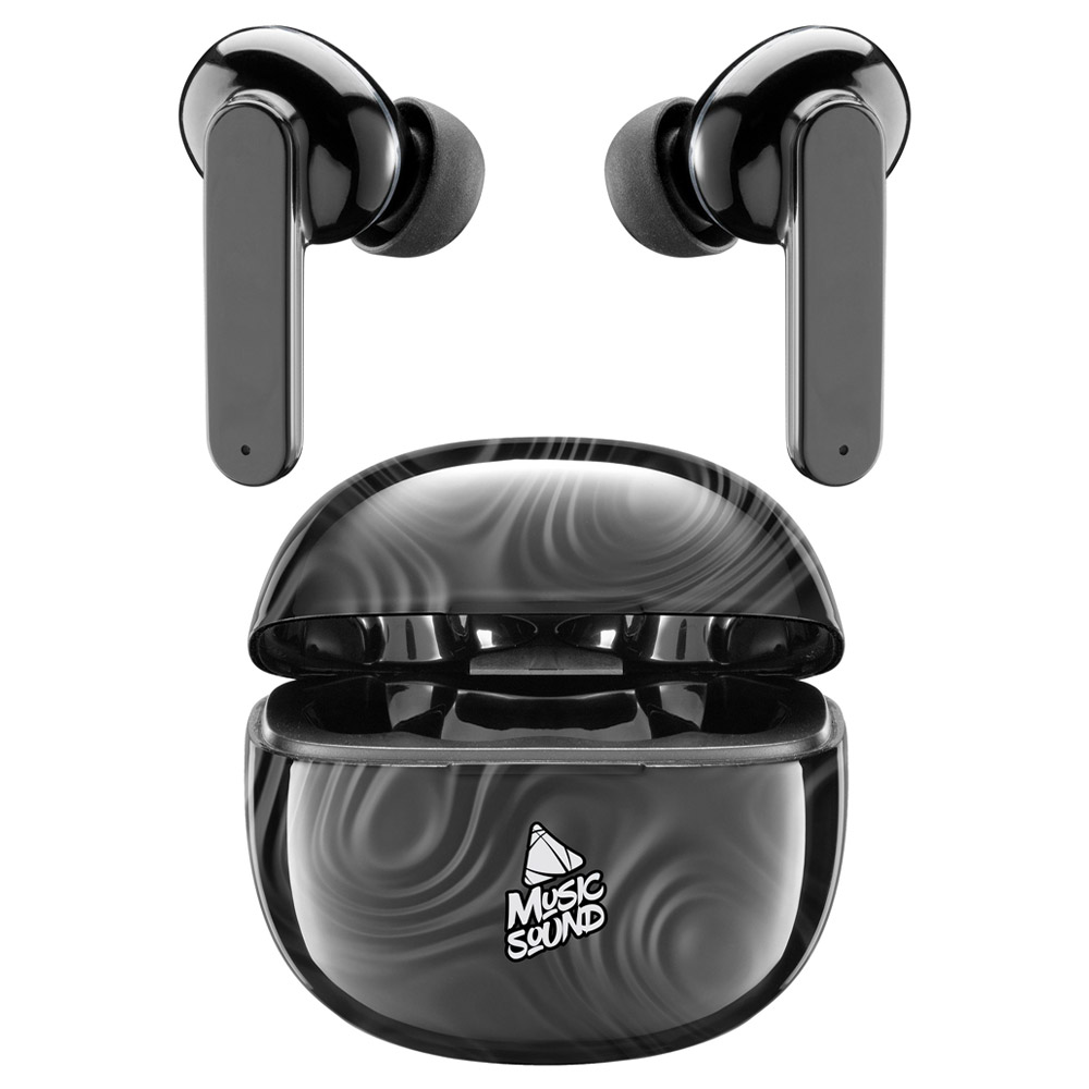 Bluetooth Earbuds CELLULAR Music Sound Fantasy Circle True Wireless BTMSTWSINEAR221 black