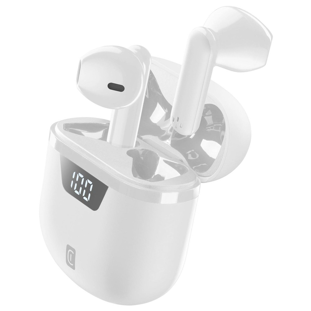 Bluetooth Earbuds CELLULARLINE Seek Pro True Wireless BTSEEKPROTWSW white