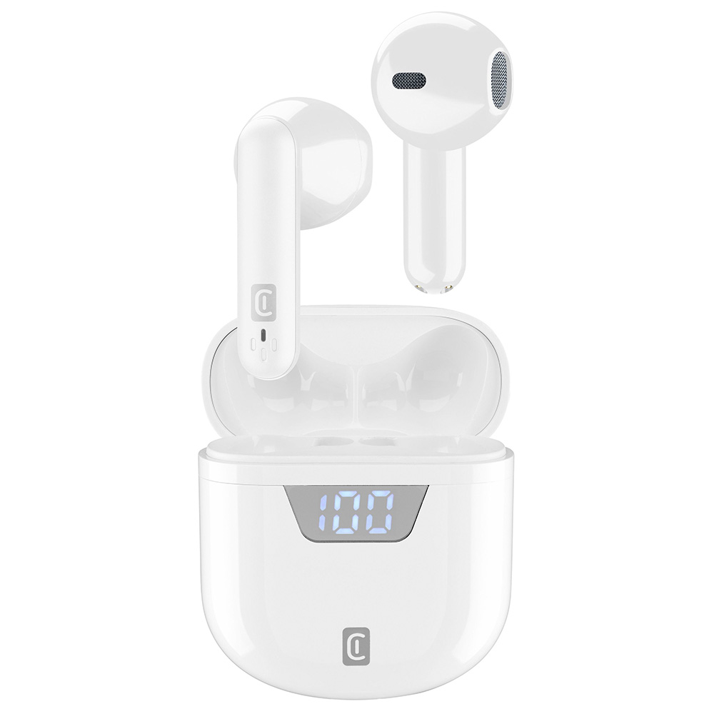 Bluetooth Earbuds CELLULARLINE Seek True Wireless BTSEEKTWSW white