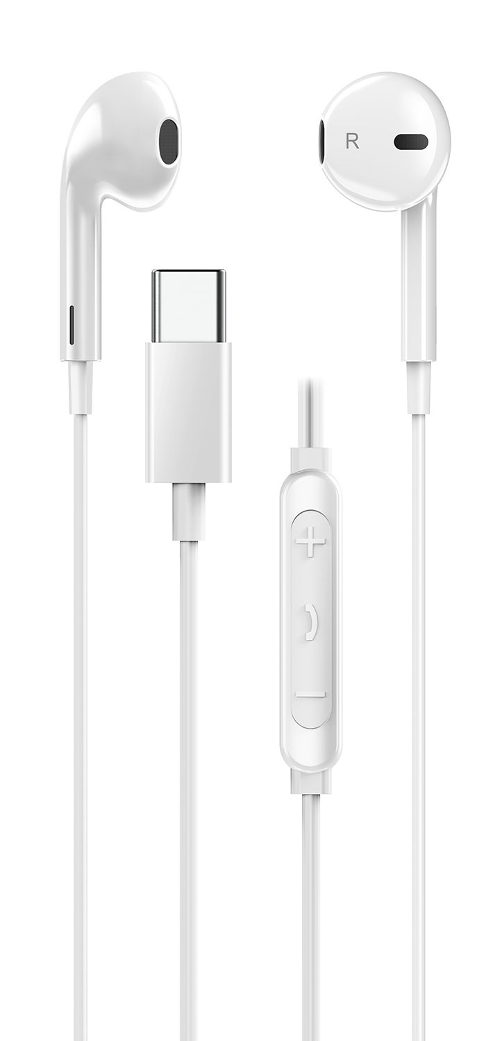 Genius Mobile Headset In-Ear USB-C Inline Control HS-M365 White