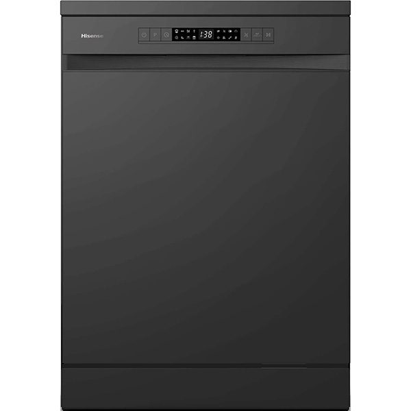 Hisense HS622E90B Free Standing Dishwasher, 60cm width