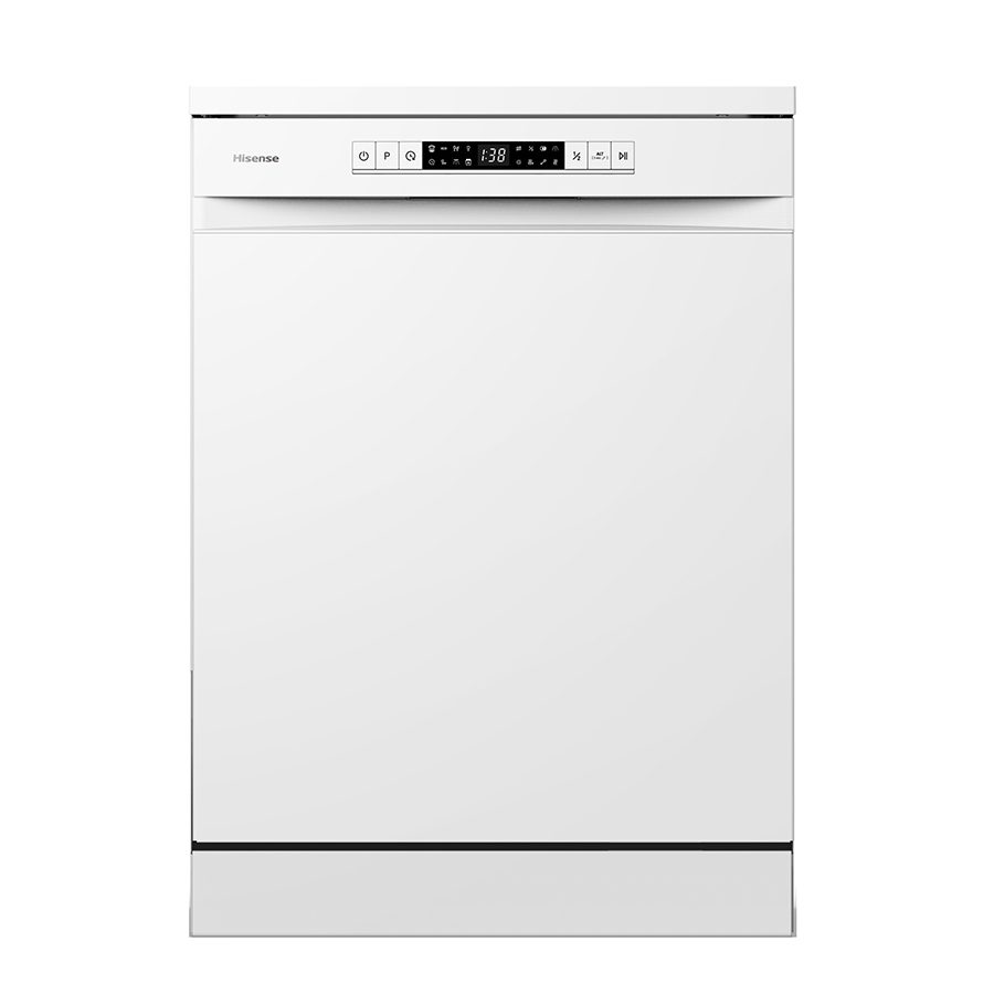 Hisense HS622E90W Free Standing Dishwasher, 60cm width