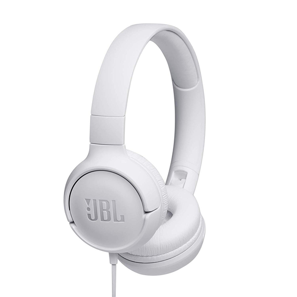 JBL Tune T500 On-Ear Ενσύρματα Ακουστικά, Άσπρο