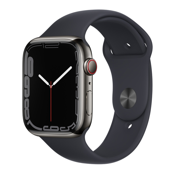 APPLE MNAX3GK/A Smartwatch S7 Cellular 45 mm, Γραφίτης Ανοξείδωτο Ατσάλι