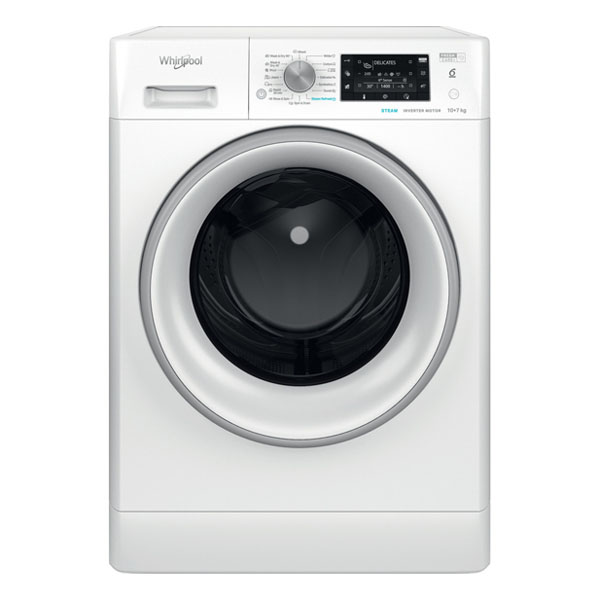 WHIRLPOOL FFWDD1076258SVEE Πλυντήριο &amp; Στεγνωτήριο 10/7 kg, Άσπρο