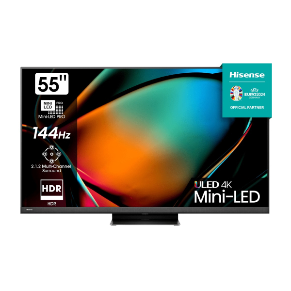 HISENSE 55U8KQ QLED MINI LED 4K UHD Smart Τηλεόραση, 55″