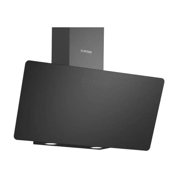 PITSOS PTI8E66G Απορροφητήρας Τζάκι 79 cm, Μαύρο