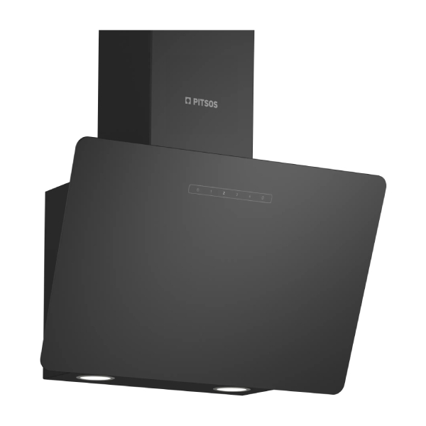 PITSOS PTI6E66G Απορροφητήρας Τζάκι, Μαύρο