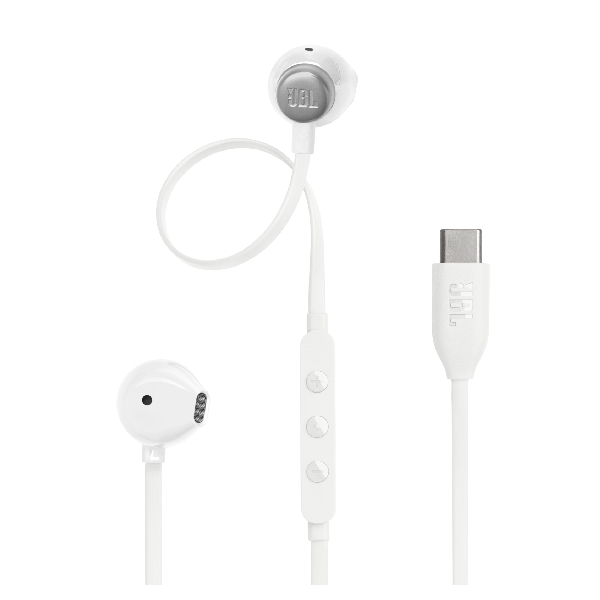JBL T305C Ενσύρματα Ακουστικά Type C, Άσπρο