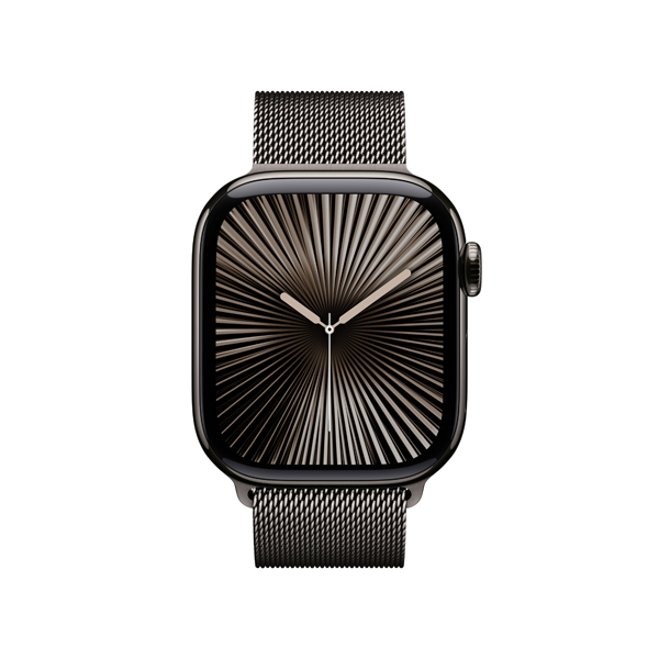 APPLE Smartwatch Series 10 GPS + Cellular 42mm, Slate Titanium με Slate Milanese Loop Λουράκι