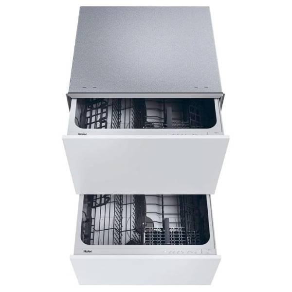 HAIER XDD66E5LS Εντοιχιζόμενο Πλυντήριο Πιάτων με Διπλό Συρτάρι 60cm, Άσπρο