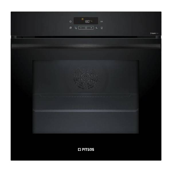 PITSOS PH38M21B3 Εντοιχιζόμενος Φούρνος με Πυρόλυση, Μαύρο