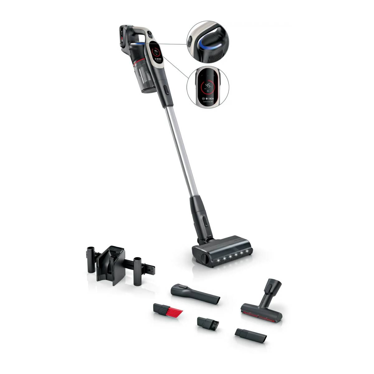 BOSCH BCS931GAC Unlimited 9 Ασύρματη Σκούπα Χειρός, Γραφίτης