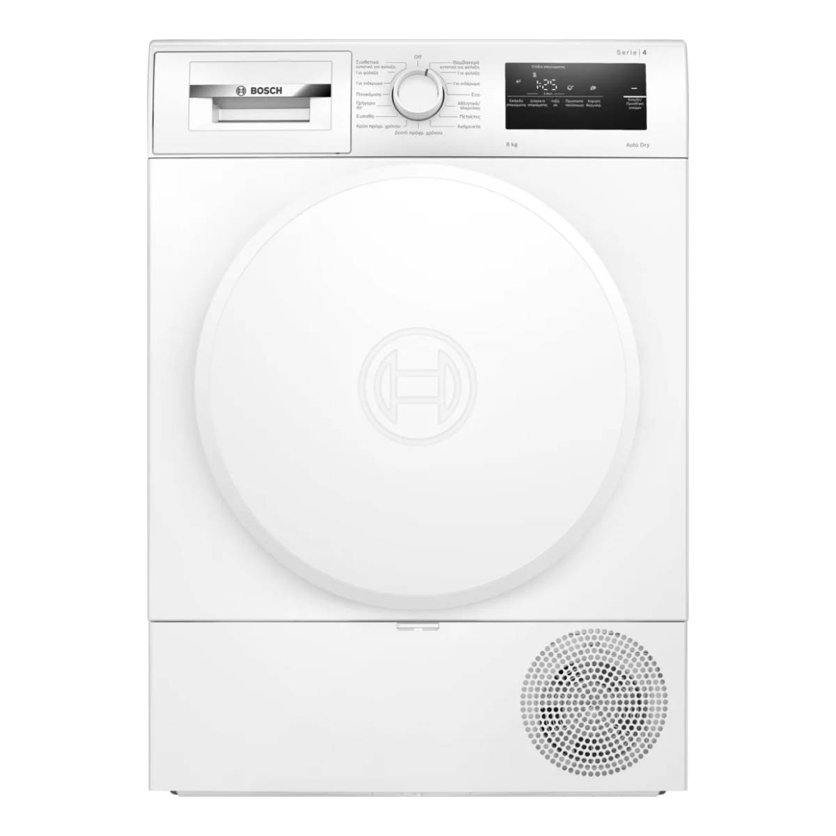 BOSCH WTH83208GR Στεγνωτήριο Ρούχων 8 kg, Άσπρο