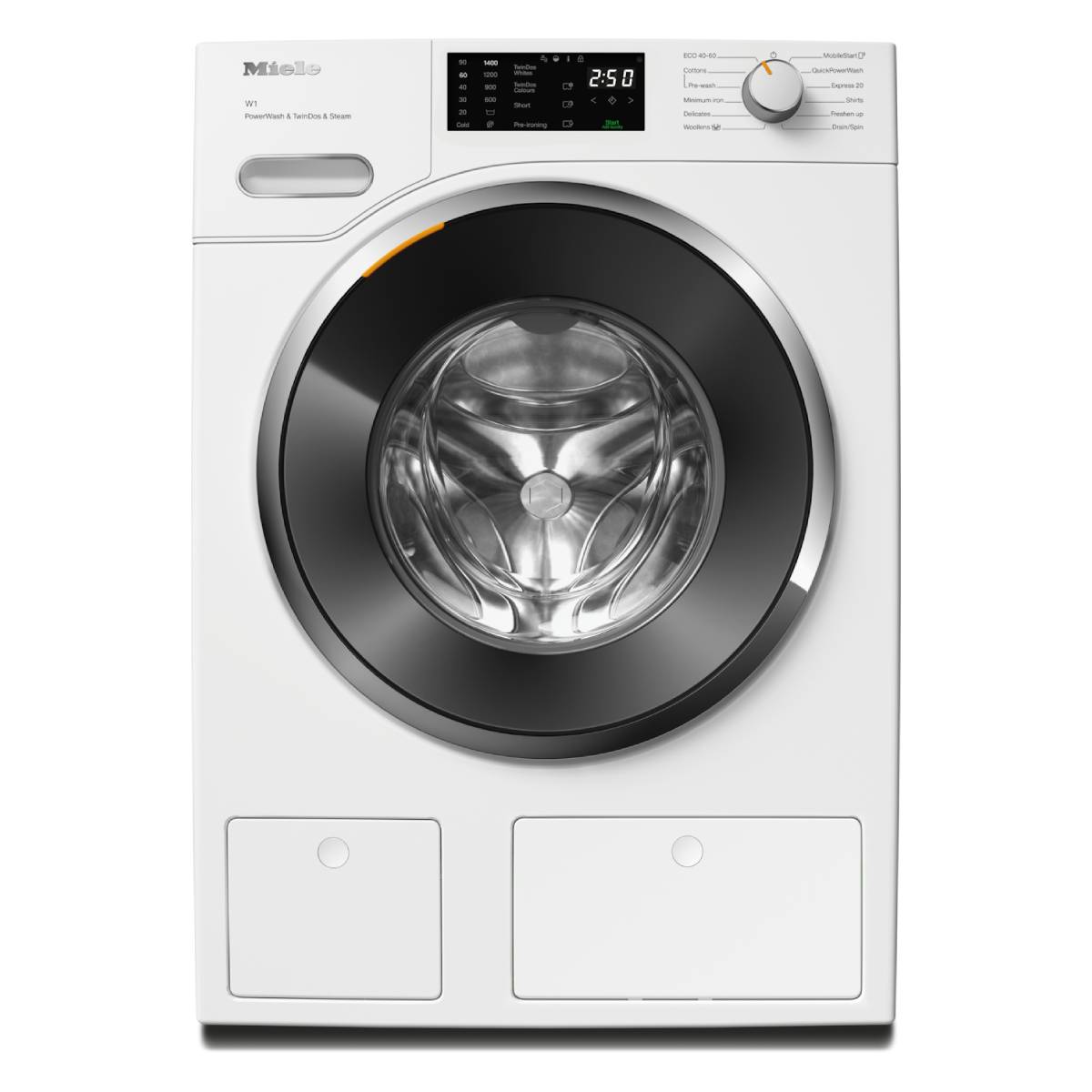 MIELE WWG880WCS Πλυντήριο Ρούχων Με Ατμό 9 kg, Άσπρο