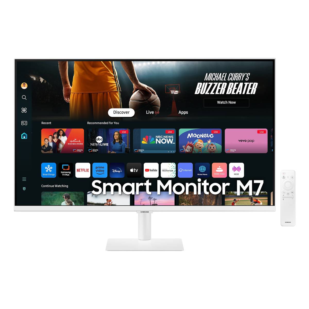 SAMSUNG LS32DM703UUXDU Smart Οθόνη Ηλεκτρονικού Υπολογιστή 32″, Άσπρο