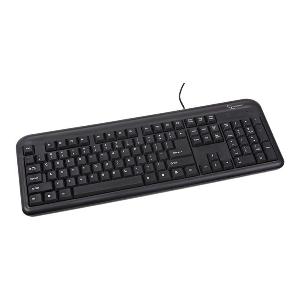 Corded Keyboard GEMBIRD KB-U-101 RU black