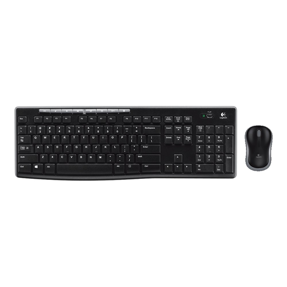 Cordless Keyboard + Mouse LOGITECH MK270 920-004523 UK black