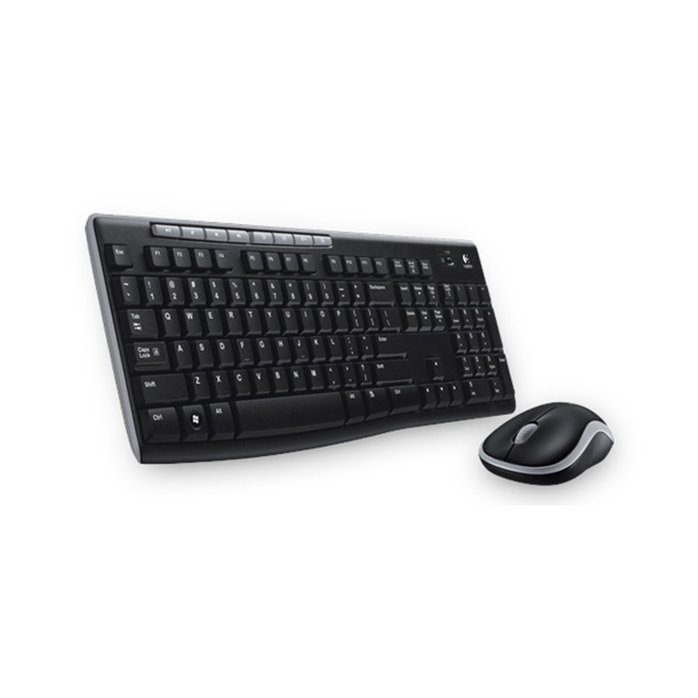 Cordless Keyboard + Mouse LOGITECH MK270 920-004520 GR black