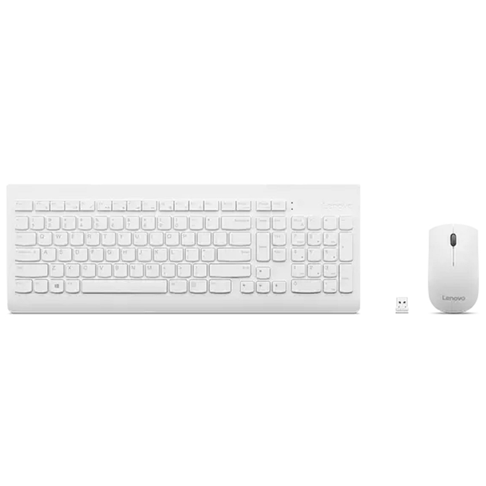 Cordless Keyboard + Mouse LENOVO 510 Wireless GX30W75336 US white