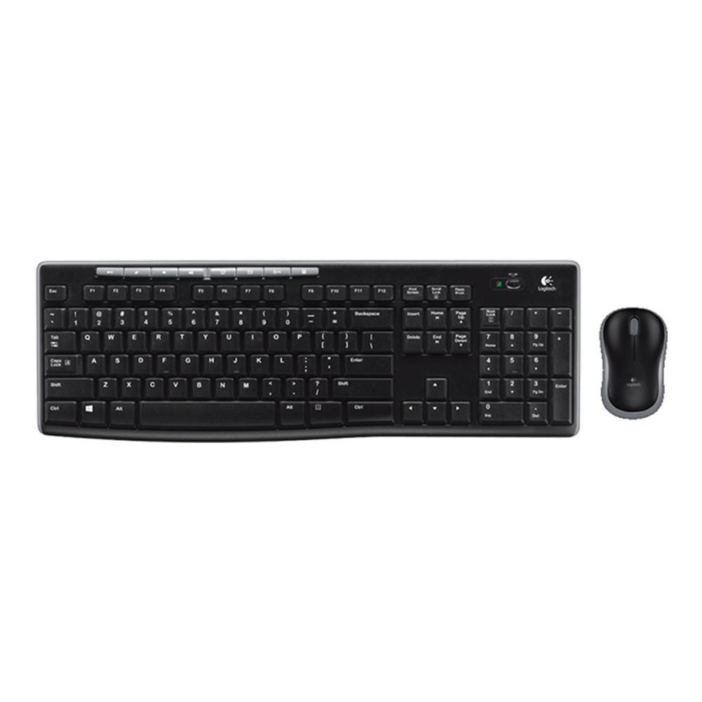 Cordless Keyboard + Mouse LOGITECH MK270 920-004522 HEB black