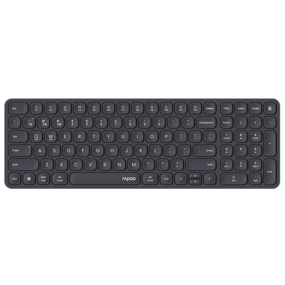 Cordless Keyboard RAPOO E9310M Multi-Mode Ultra-Slim GR dark grey
