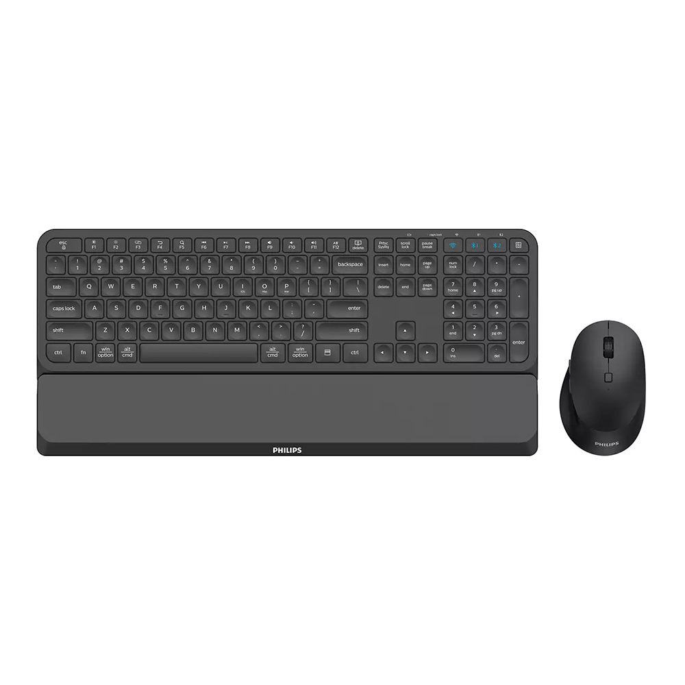 Cordless Keyboard + Mouse PHILIPS SPT6607B/00 US black
