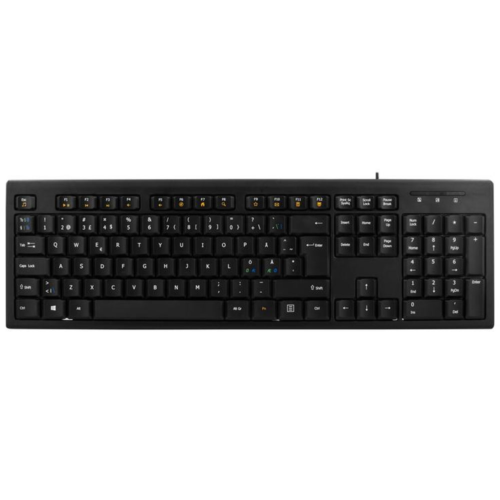 Corded Keyboard DELTACO USB TB-626 UK black