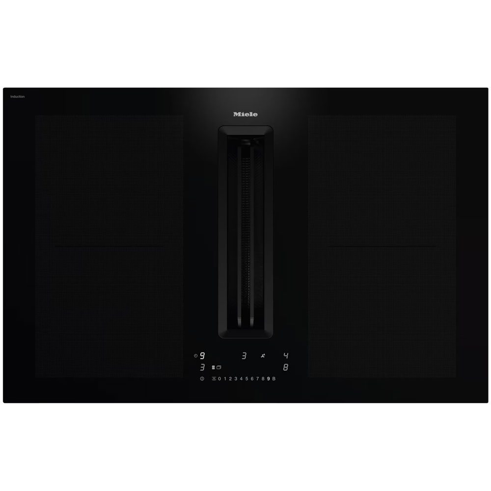 Miele KMDA 7676-1 FL BlackPerfection Built-in Induction cooktop with integrated ventilation system