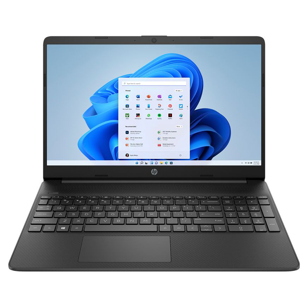 Laptop HP 15s-fq5038nv 9X6Y6EA black