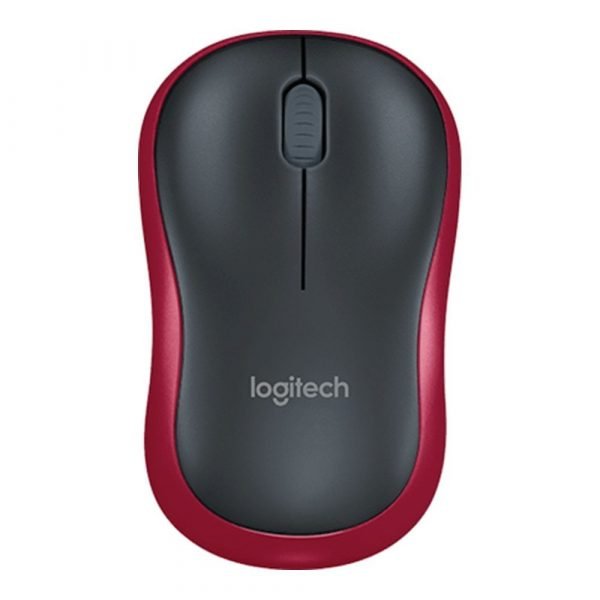 LOGITECH MOUSE WIRELESS M185 BLACK/RED ( 910-002237 )