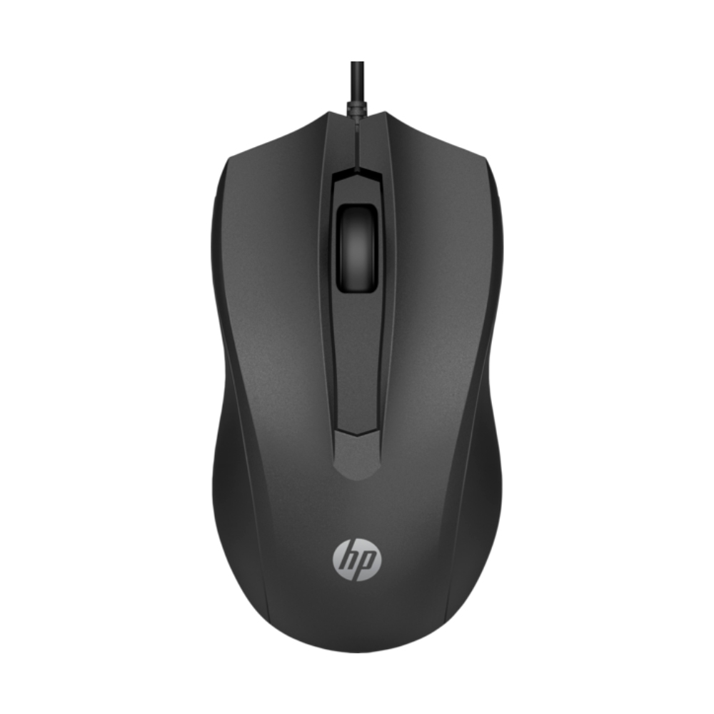 Corded Mouse Optical HP 100 USB 6VY96AA black