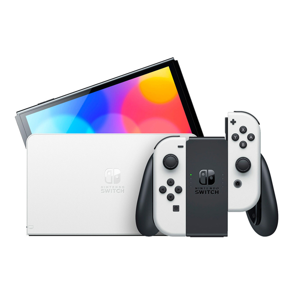 Nintendo Switch console OLED Joy-Con white