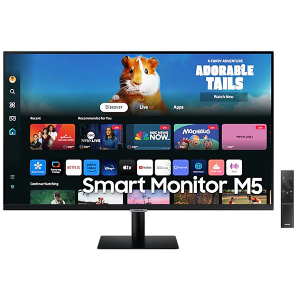 PC Monitor 27" SAMSUNG M5 Smart S27DM500 LS27DM500EUXDU FHD LED VA black