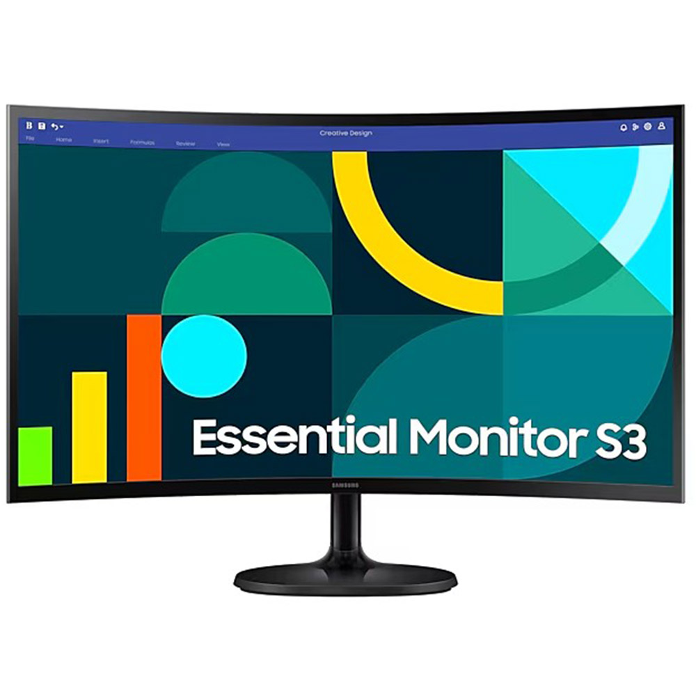 PC Monitor 27" SAMSUNG Curved Essential S3 S36GD LS27D366GAUXEN FHD VA LED black
