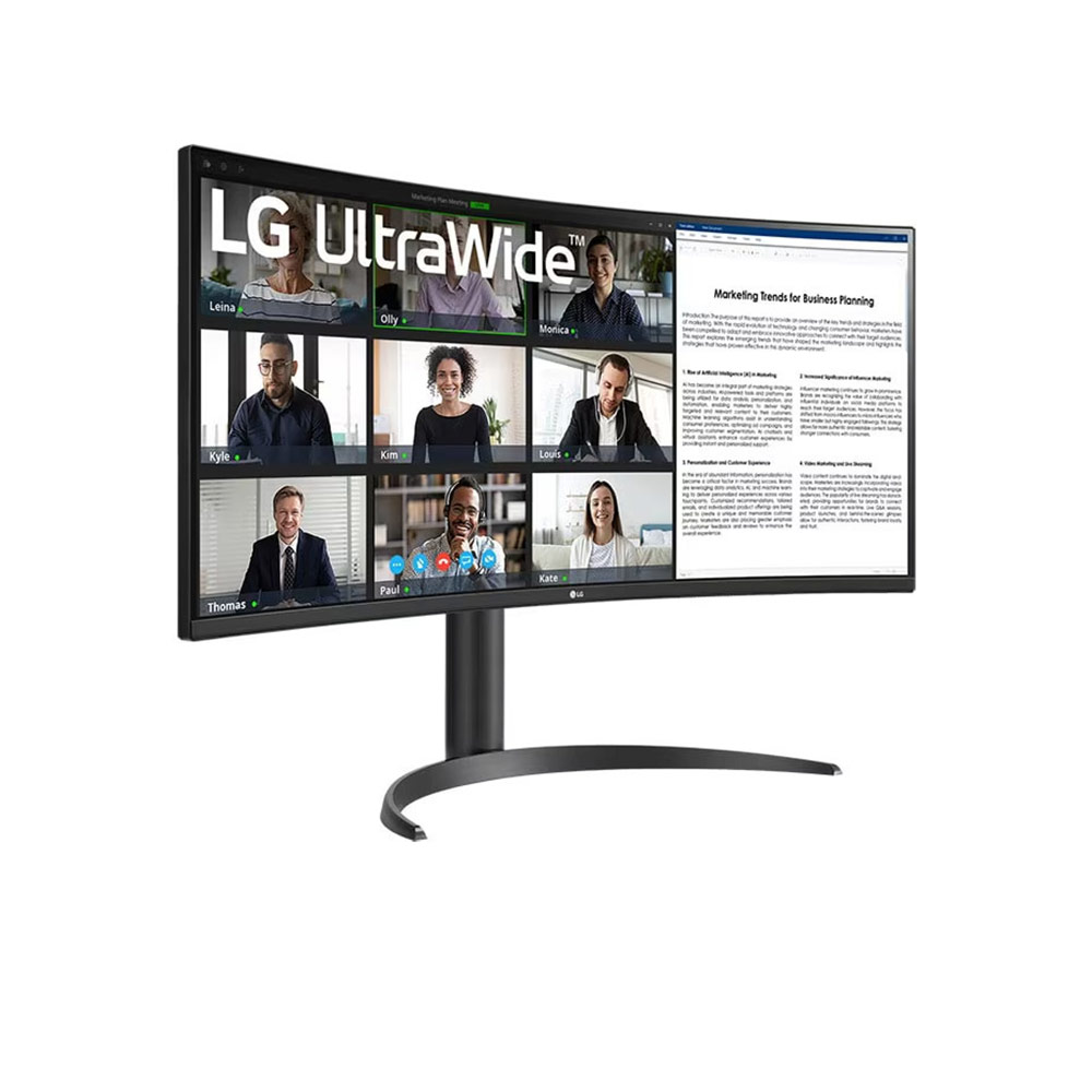 PC Monitor 34" LG Curved UltraWide 34WR55QK-B WQHD VA LED